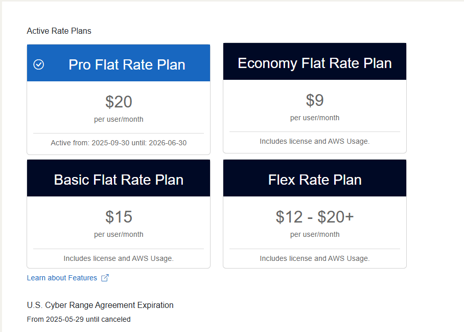 The billing page is displayed showing the organization's plan, agreement, and invoice notification contacts.